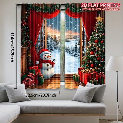 Aurielyn - Christmas Decorative Curtain