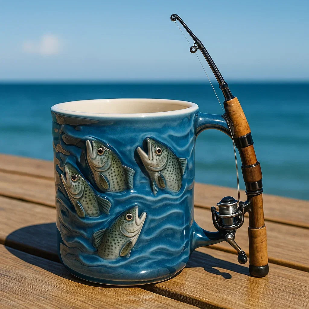 Aedric - 3D Fish Ceramic Coffee Mug