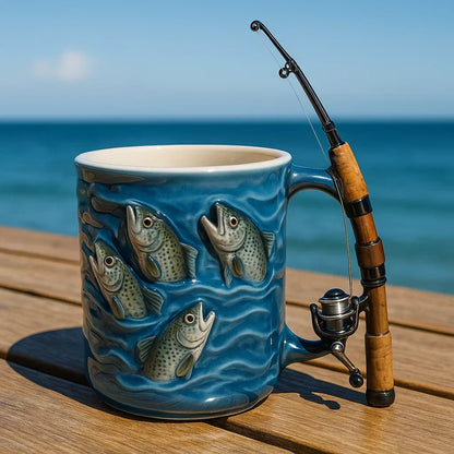 Aedric - 3D Fish Ceramic Coffee Mug