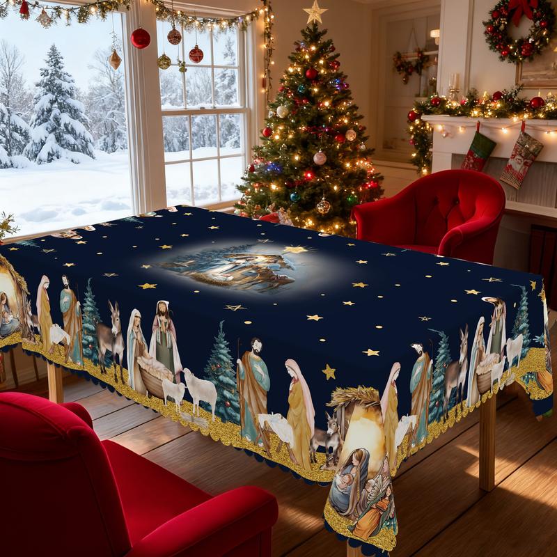 Isanisse - Christmas Decorative Tablecloth