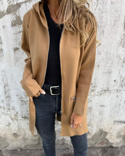 Gavina - Stylish Casual Hooded Coat