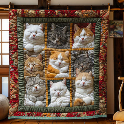 Alarice - Cat Pattern Quilt Blanket