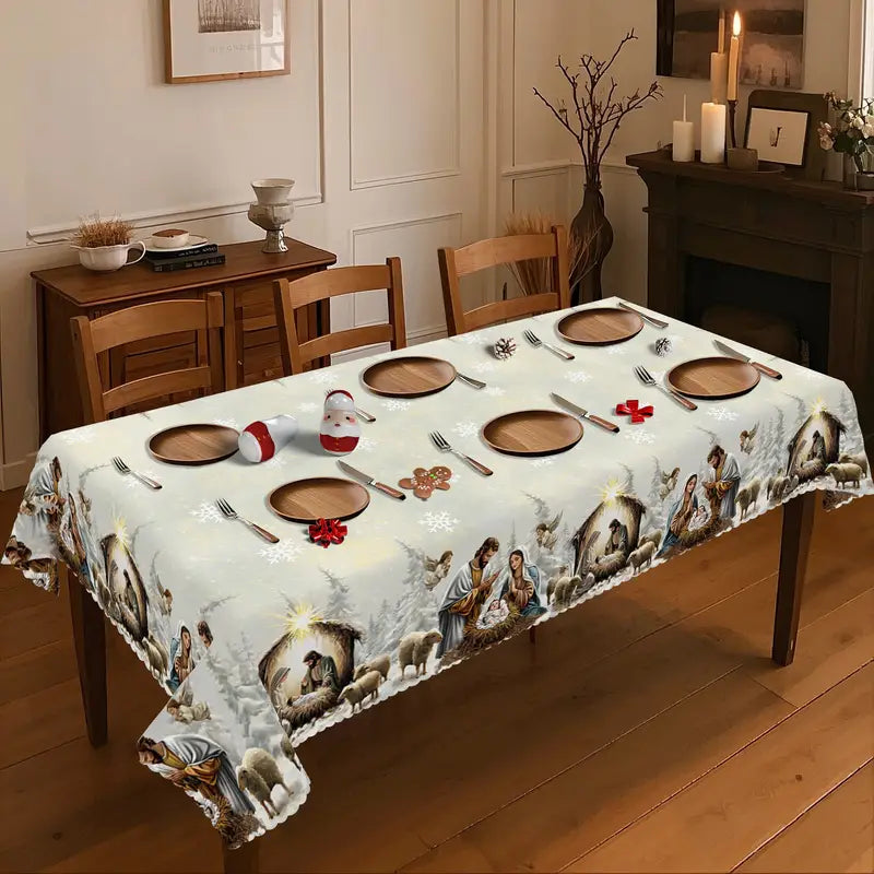 Paisley - Christmas Nativity Tablecloth