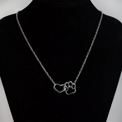 Christiana - Paw Print Pendant Necklace