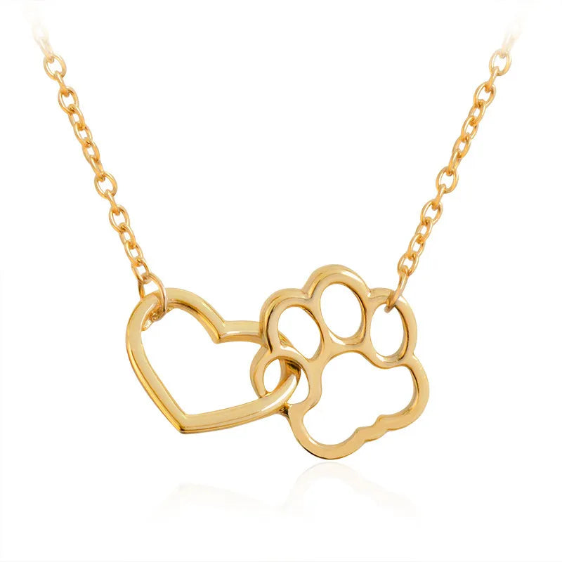 Christiana - Paw Print Pendant Necklace