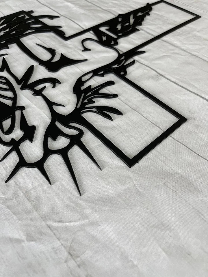 Sacred Jesus Wall Art Cross