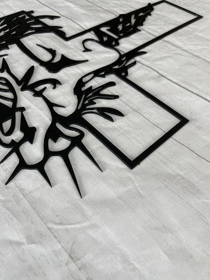 Sacred Jesus Wall Art Cross