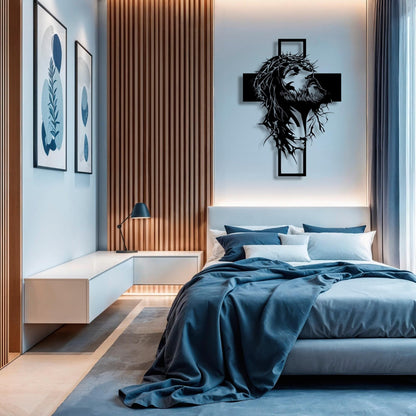 Cyras - Jesus Cross Metal Wall Art