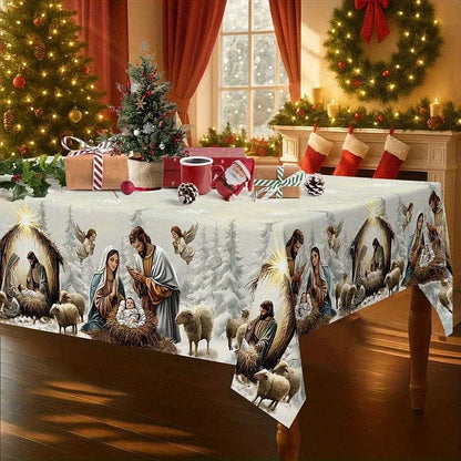 Holy Family Christmas Table Cover