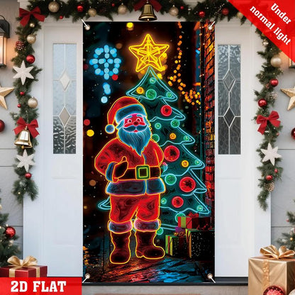 Caroline - Christmas Neon Door Banner