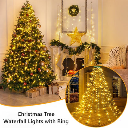 Kaerra - Christmas Tree Waterfall Lights Ring