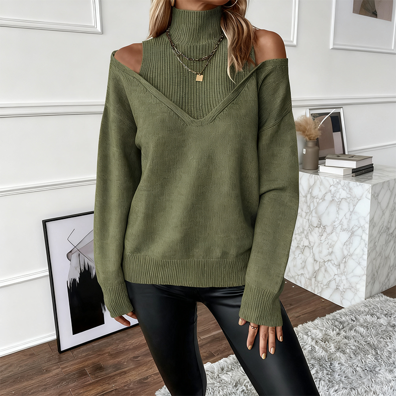 Aurenna - Stylish Casual Turtleneck Sweater