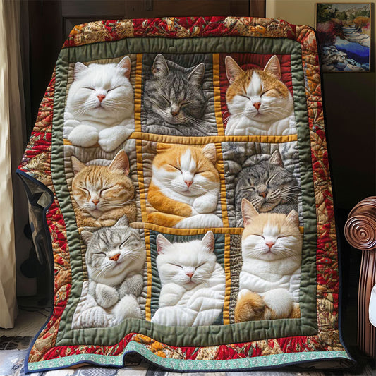 Alarice - Cat Pattern Quilt Blanket
