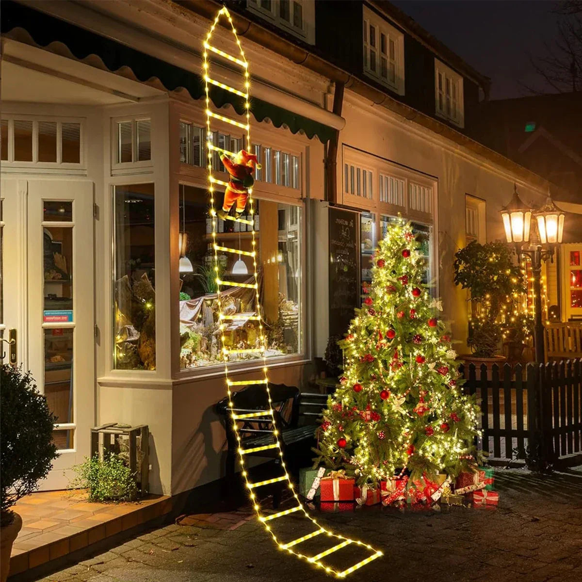 Clorissa - LED Santa Ladder Lights