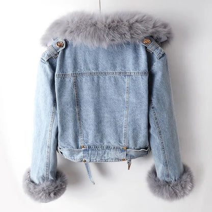 Fayana - Stylish Casual Denim Coat