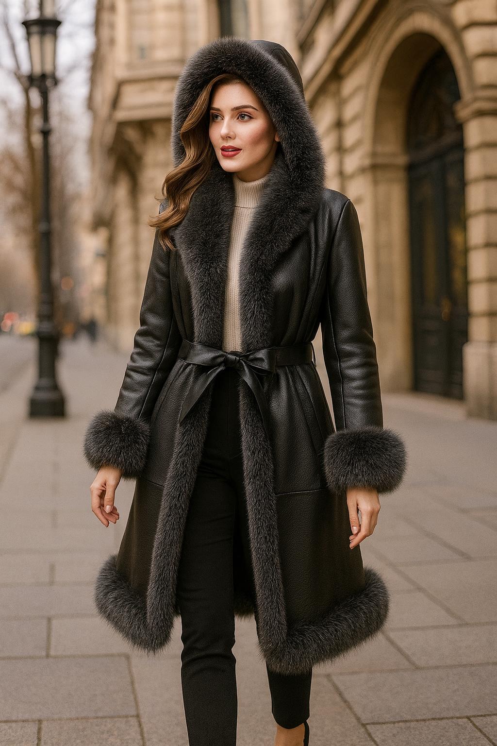 Quinara - Elegant Casual Hooded Coat