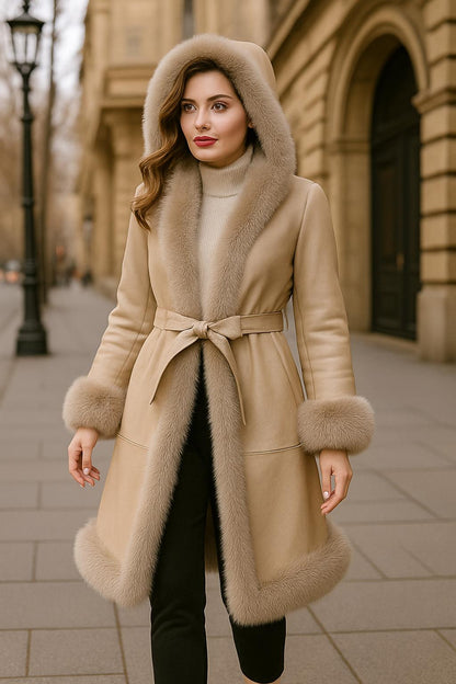 Quinara - Elegant Casual Hooded Coat