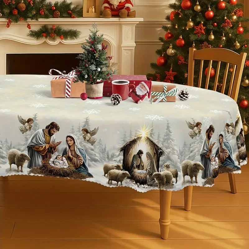 Paisley - Christmas Nativity Tablecloth