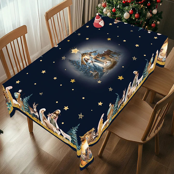 Holy Family Christmas Table Cover