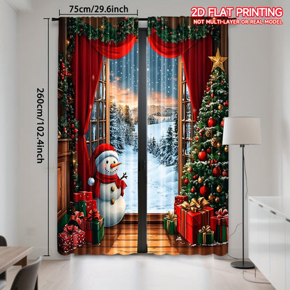 Aurielyn - Christmas Decorative Curtain