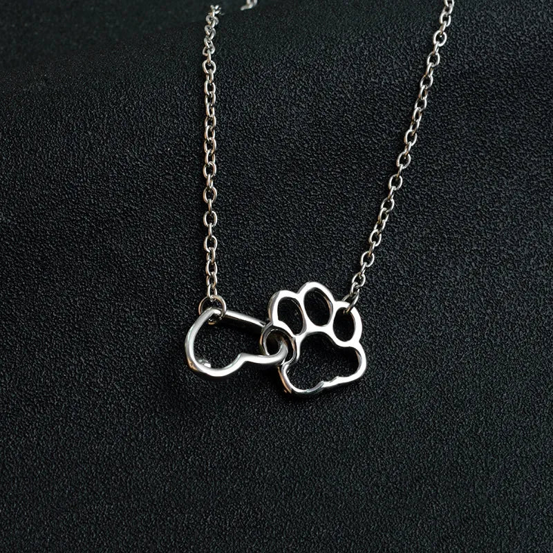 Christiana - Paw Print Pendant Necklace