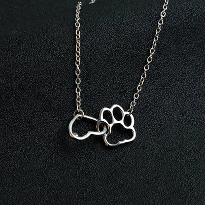 Christiana - Paw Print Pendant Necklace