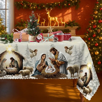 Paisley - Christmas Nativity Tablecloth