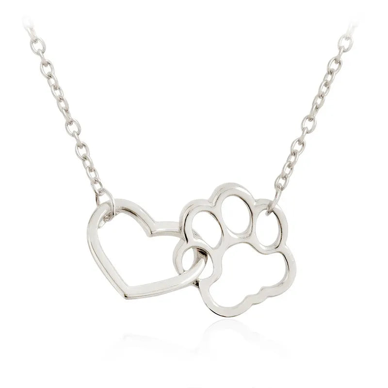 Christiana - Paw Print Pendant Necklace