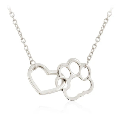 Christiana - Paw Print Pendant Necklace