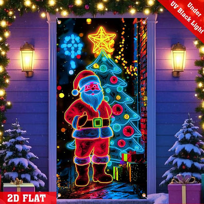 Caroline - Christmas Neon Door Banner