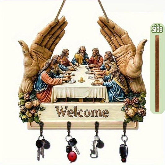 Sacred Welcome Key Holder
