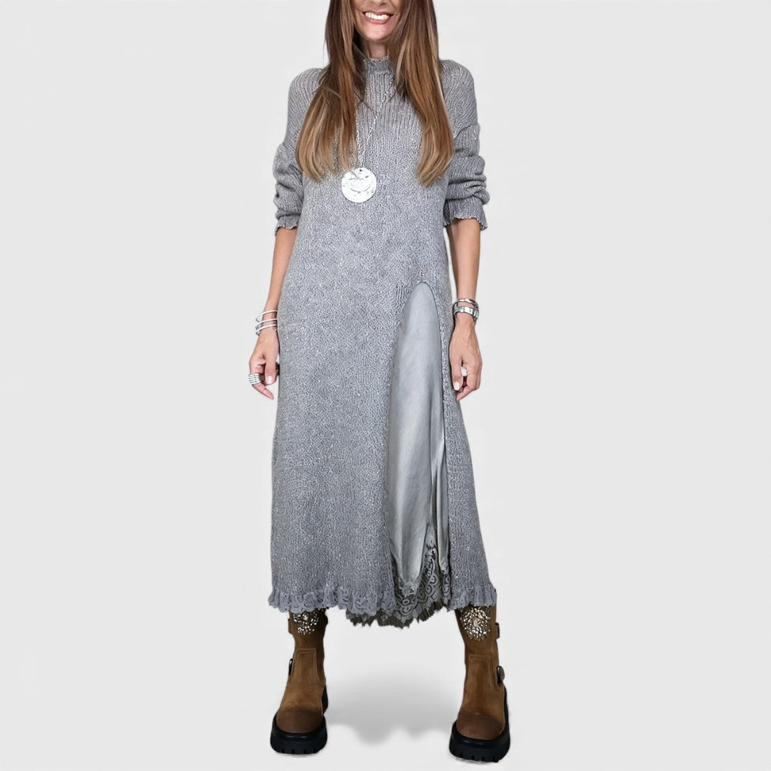 Abalyn - Stylish Casual Midi Dress